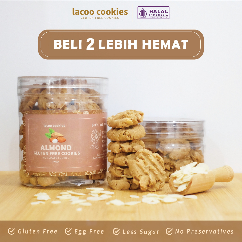 

Gluten Free Cookies - Paket Bundling - Egg Free - Healthy Cookies - Lacoo Cookies