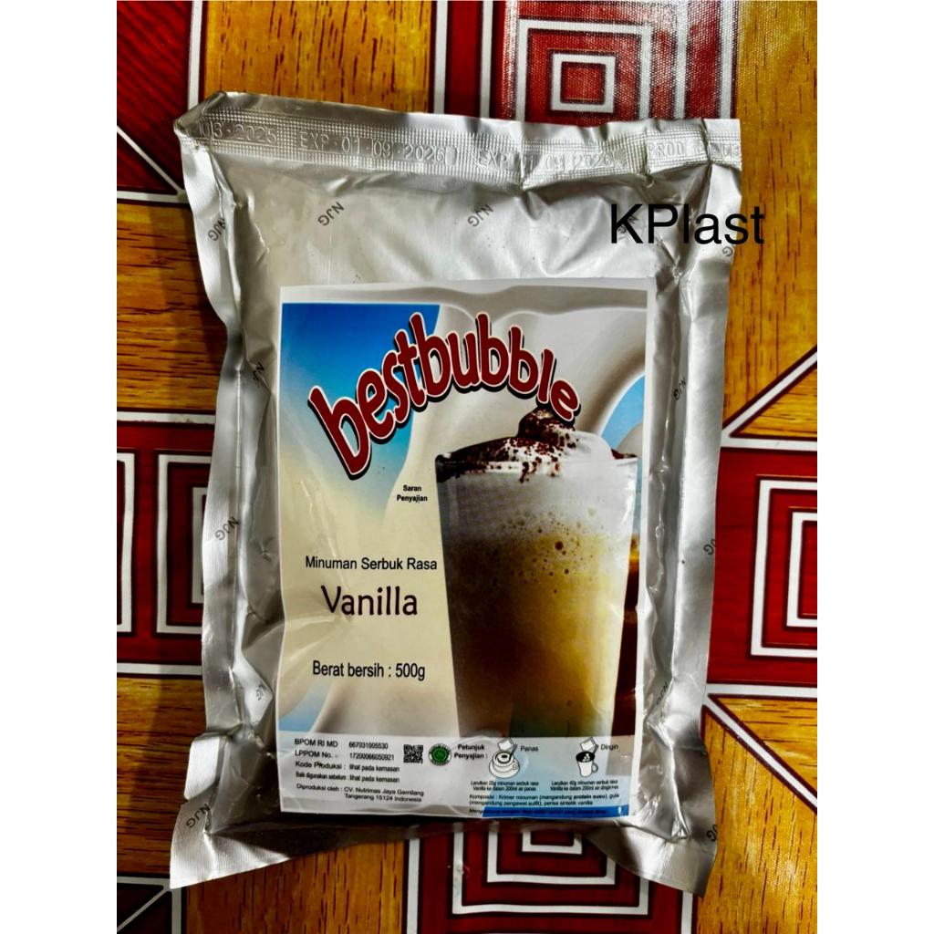 

Minuman Serbuk Rasa Vanilla Bestbubble 500 gram