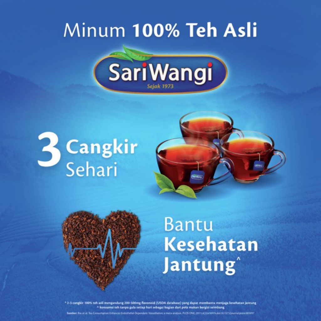 

SARIWANGI TEH CELUP HITAM ASLI 1.85G ISI 50 - TEH HITAM, BLACK TEA