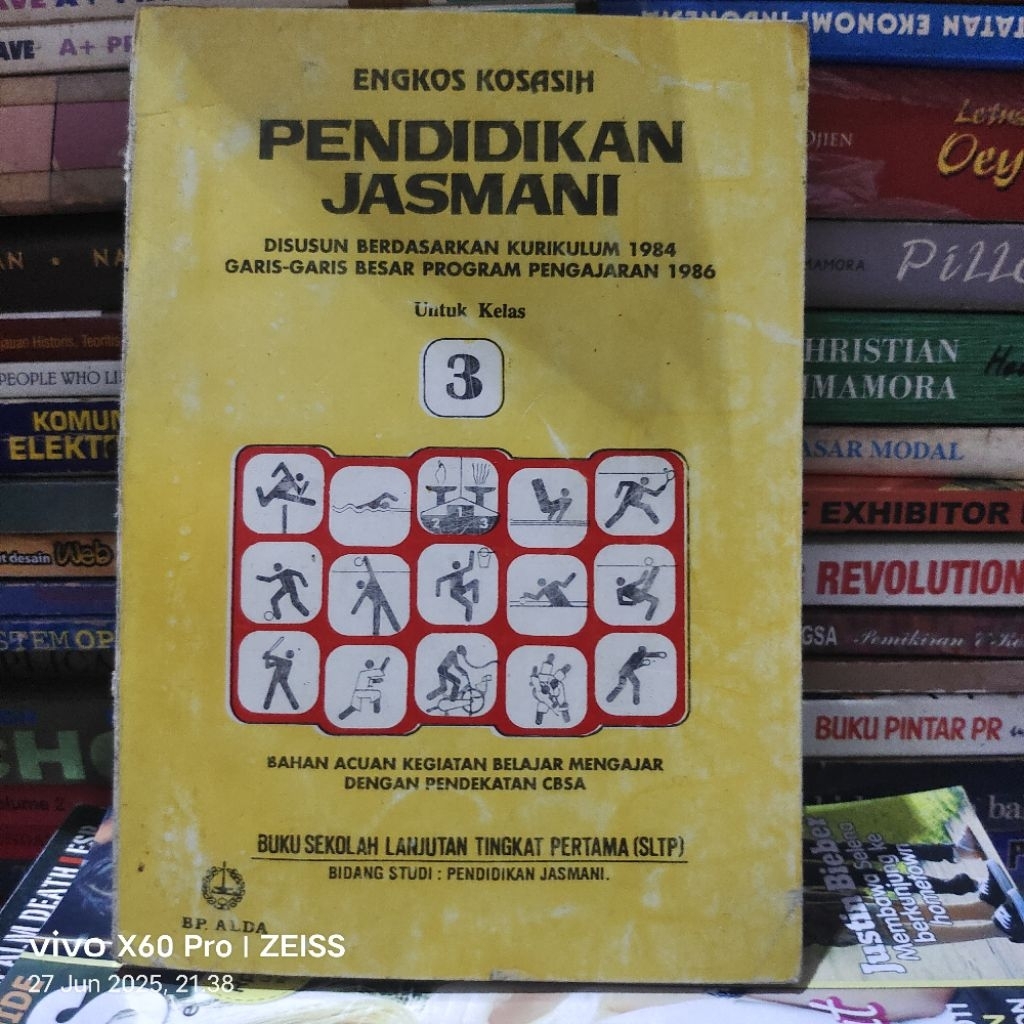 BUKU PENDIDIKAN JASMANI KURIKULUM 1984 UNTUK SLTP KELAS 3 ORIGINAL