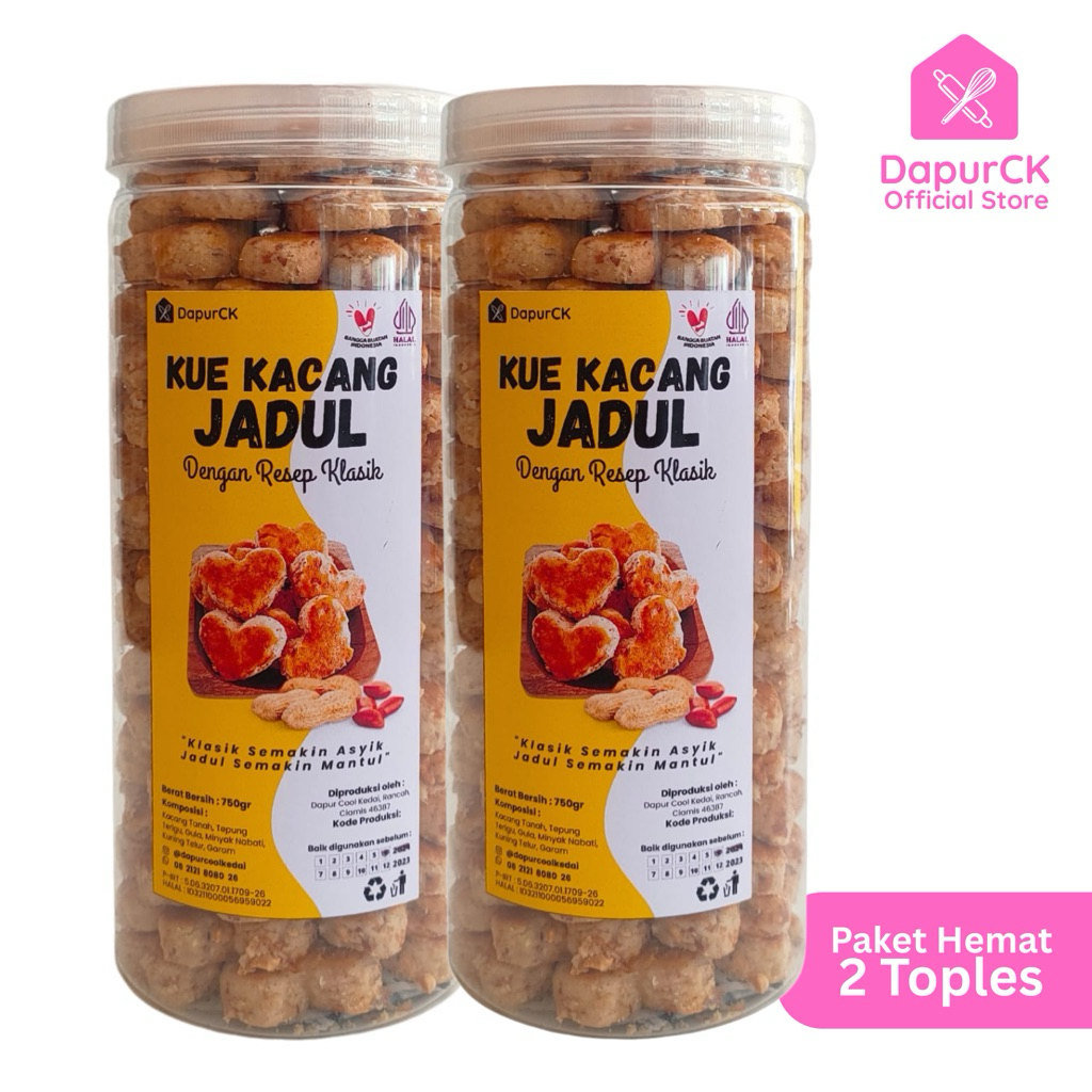 

DapurCK Kue Kacang Jadul KKJ 750g Bundling Hemat 2 pcs