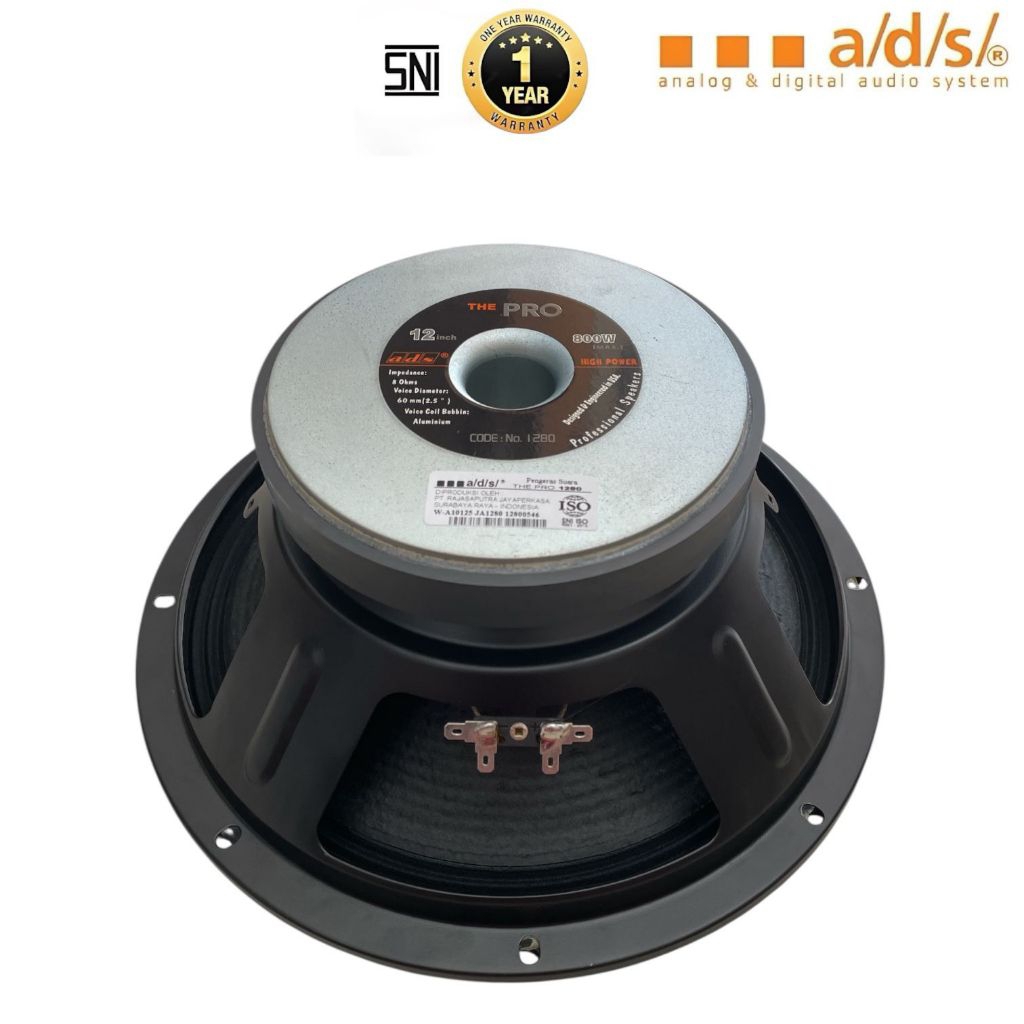 ADS PRO-1280 speaker komponen speaker full range 12 inch fremium