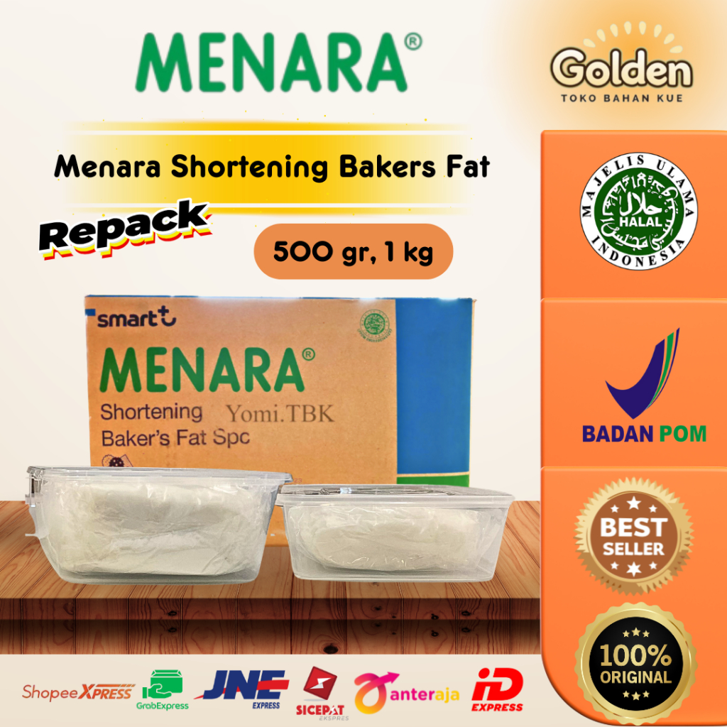 

Menara Shortening Bakers Fat 500 gr, 1kg / Menara Mentega Putih