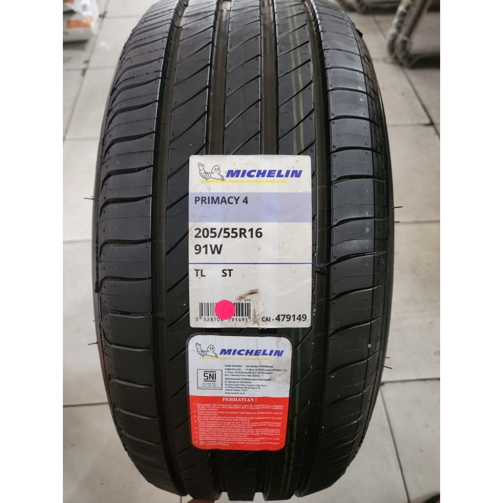 Ban Mobil Michelin Primacy 4 205/55/R16 91W Tubeles
