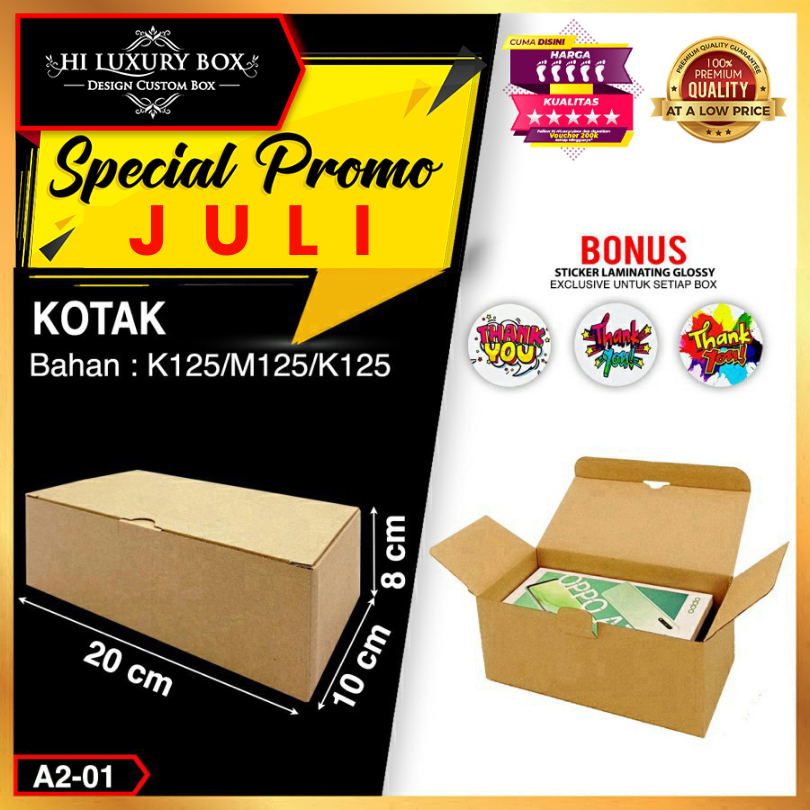 

Kotak | Dus | Box Kardus Serbaguna | Kraft | Murah 20x10x8 Kunci