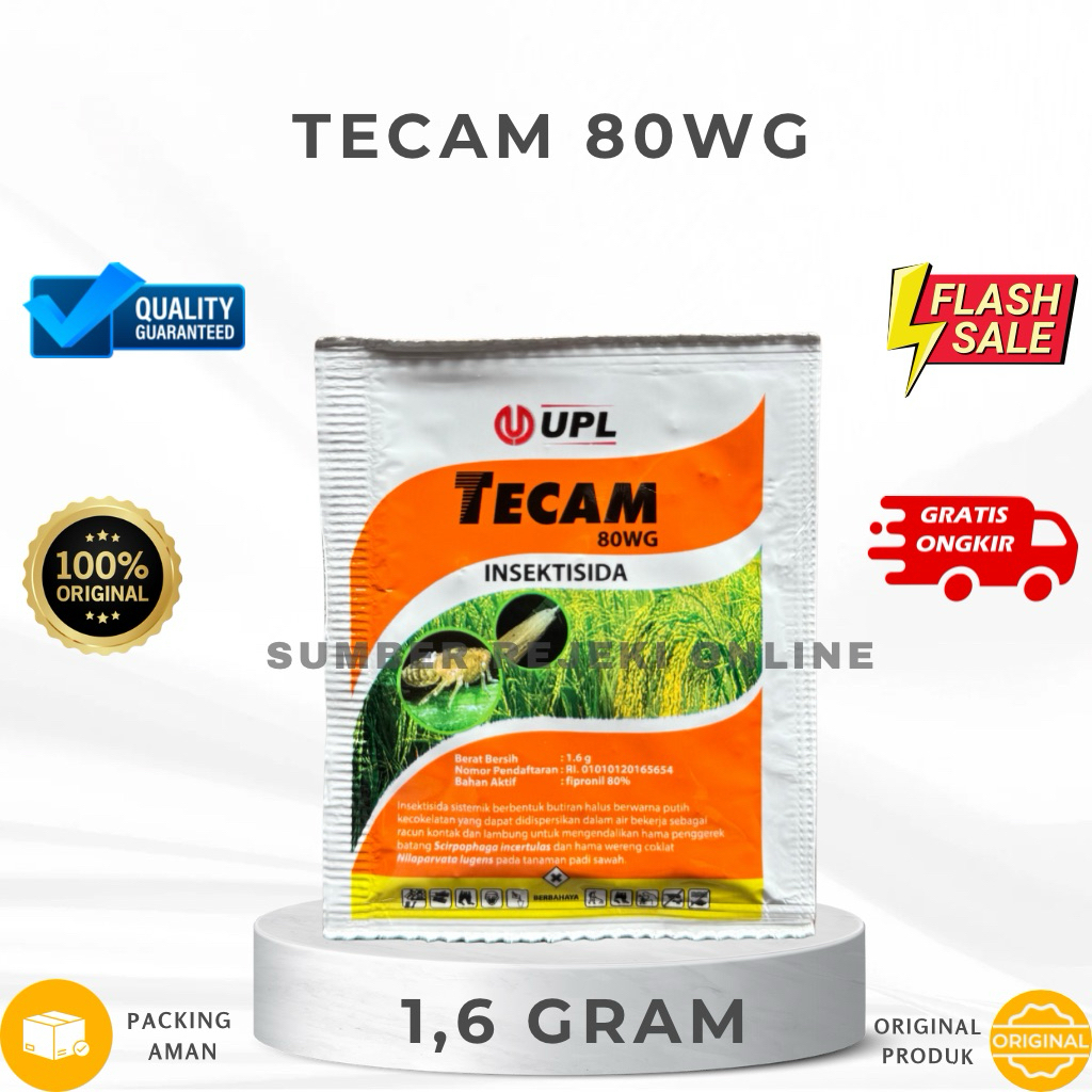 TECAM 80WG - Insektisida Sama Seperti Regent Sachet 1,6gr (FIPRONIL 80%)