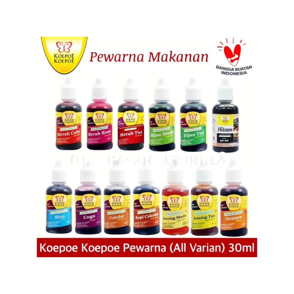 

KOEPOE-KOEPOE Pewarna Makanan Cair 30ml SEMUA WARNA