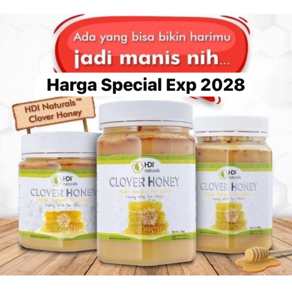 

Clover honey 1kg, 500 gram dan 250 gram