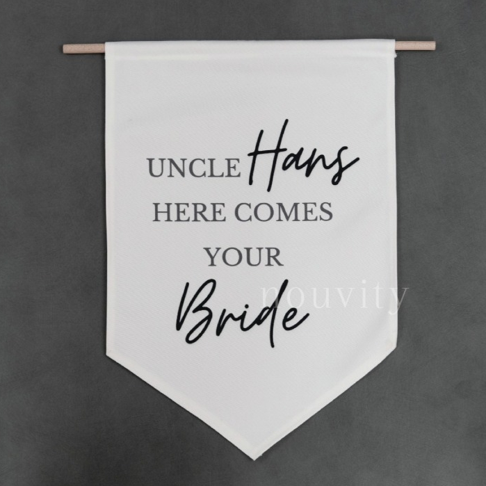 WEDDING FLAG / WEDDING BANNER (CUSTOM DESAIN)