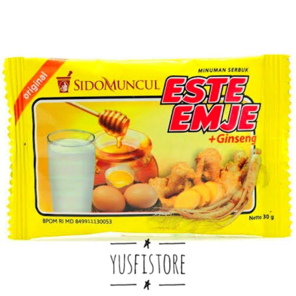

Este Emje Sidomuncul SACHET 30 gr Menghangatkan Badan Mengembalikam Energi