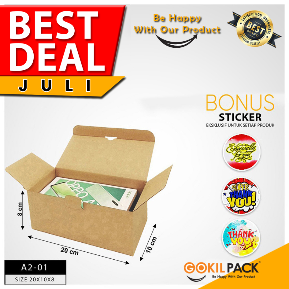 

Kotak | Dus | Box Kardus Serbaguna | Kraft | Murah 20x10x8 Kunci I A2-01