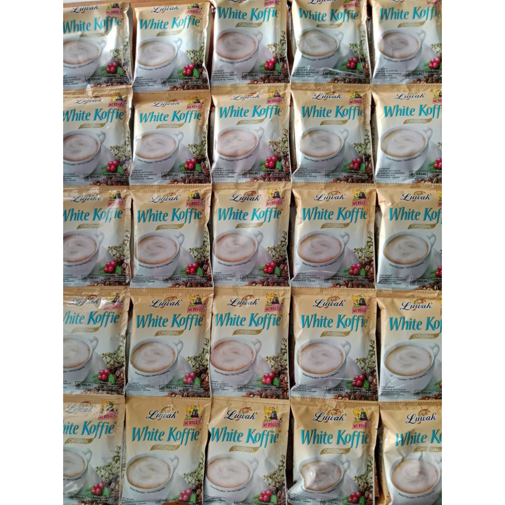 

Luwak White Coffee Kopi Koffie Sachet Renteng Renceng Grosir Murah