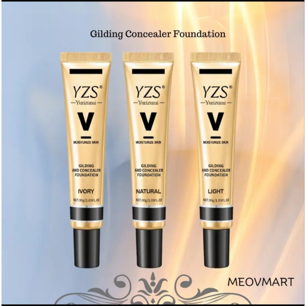 YZS Foundation Alas Bedak Yurizumi Matte Foundation Concealer Oil Control BB Cream Makeup Glowing Ta