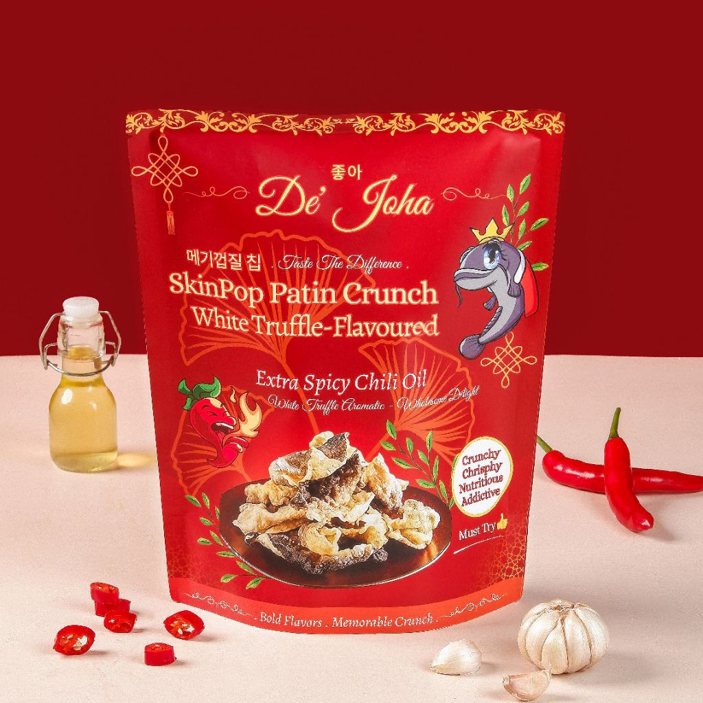 

SkinPop Patin Crunch - White Truffle Flavor with Chili Oil (Keripik Kulit Ikan Patin)