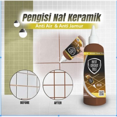 TILE REFORM TILE GROUT PENGISI NAT KERAMIK ANTI JAMUR `BEST GROUT TILE ORIGINAL - NAT KERAMIK