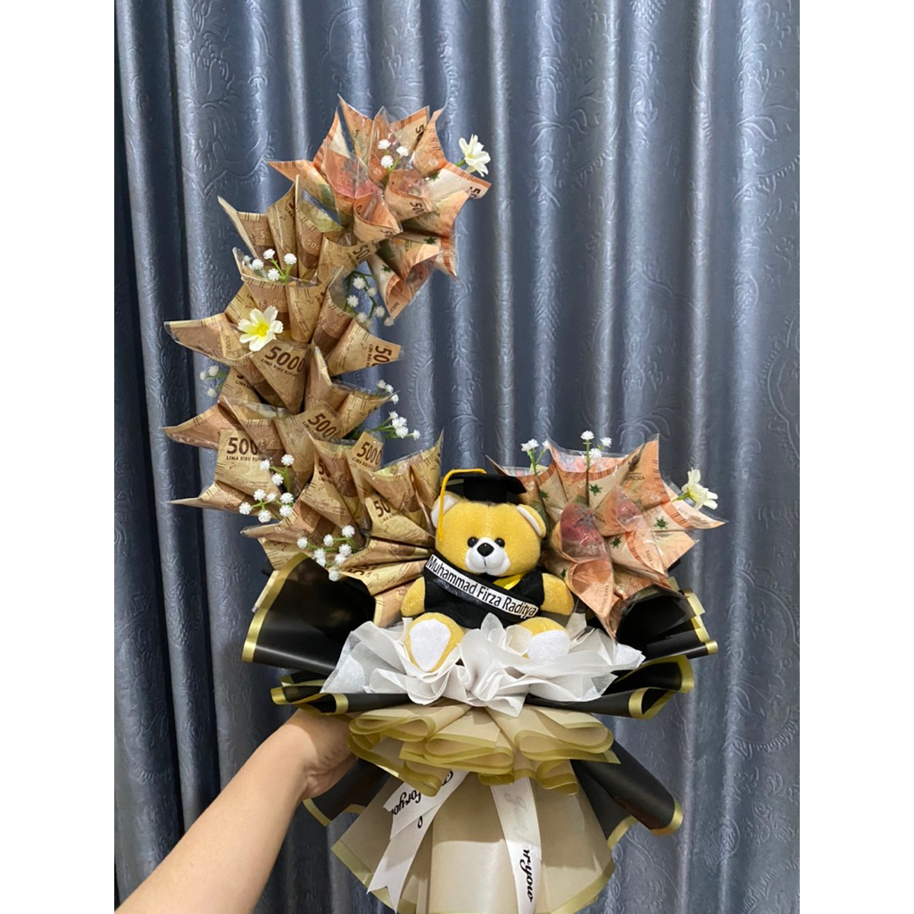 buket bulan sabit viral/buket uang/buket bulan sabit/buket bunga/buket bulan sabit murah