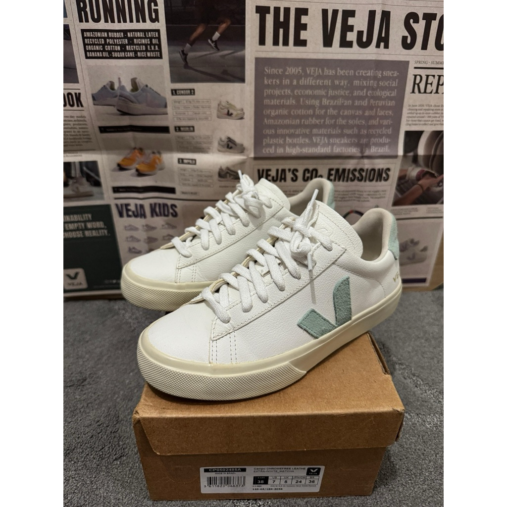 Veja Campo Low Chromefree Leather Sneakers