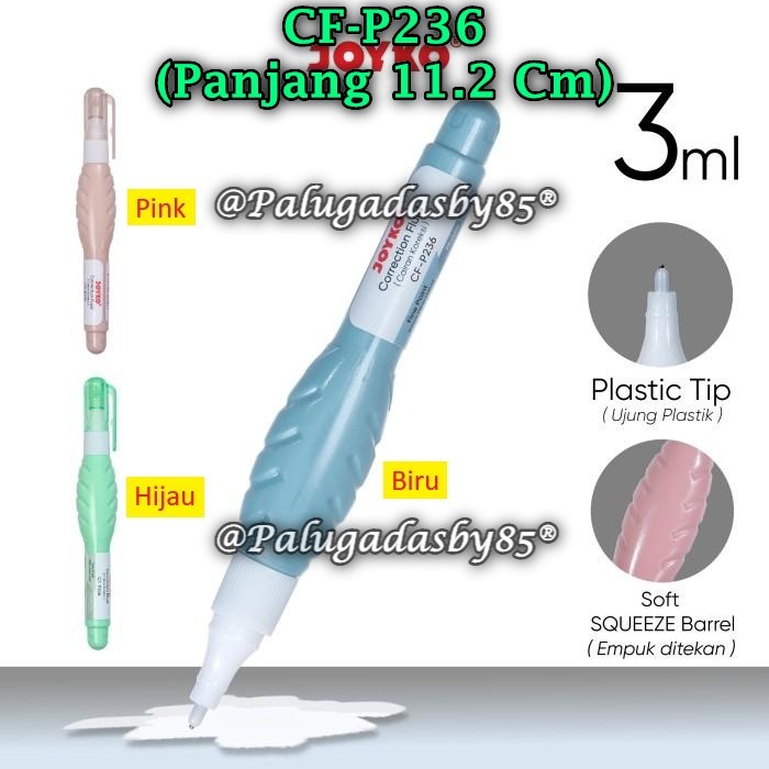 

(1 Biji) Correction Fluid JOYKO CF-P236 / Cairan Koreksi Penghapus Cair Joyko CF-P236 (1 Biji)