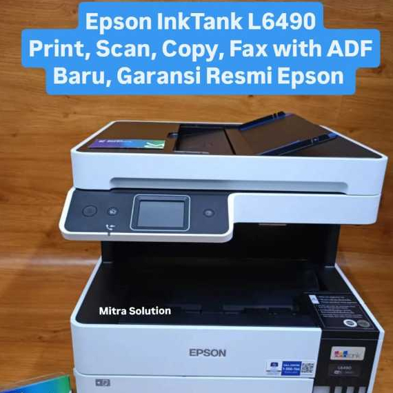 Printer Epson L6490 A4 Ink Tank Multifungsi ADF Duplex Wireless L 6490 L-6490