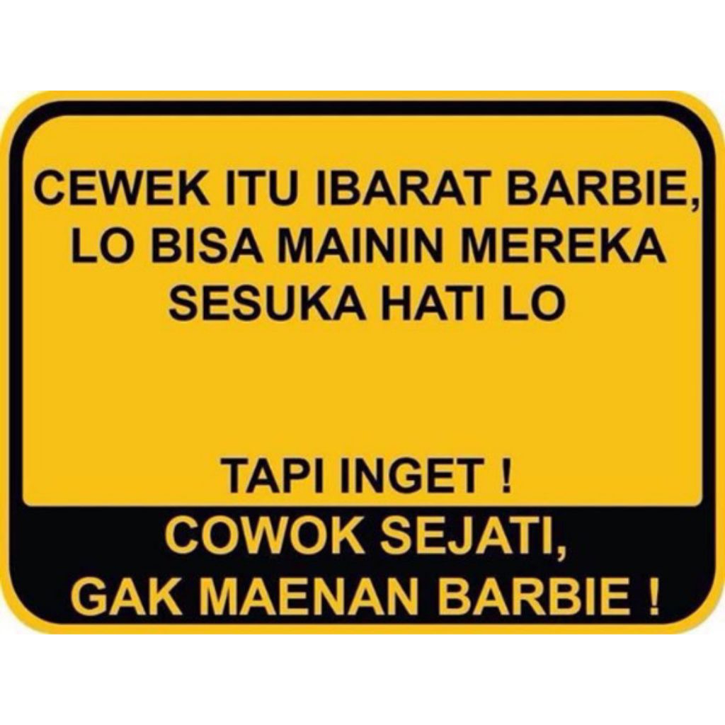 

sticker warning kata kata | waterproff outdoor