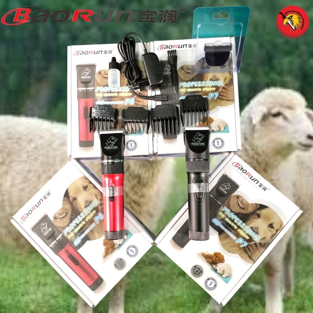 COD Baorun Original 100% Alat Mesin Cukur Hewan Domba, Kucing Dan Anjing Baorun P6 Dan Baorun P7