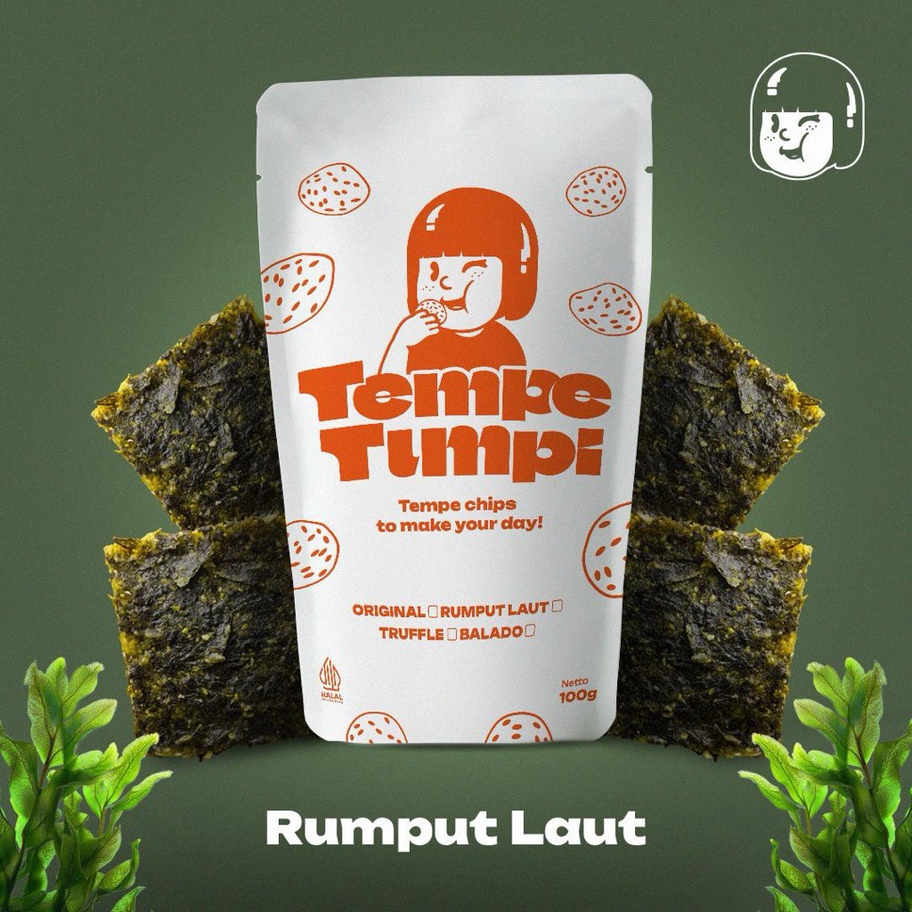 

Tempe Tumpi - Keripik Tempe Rumput Laut 100gr (NEW PACKAGING WITH ZIPLOCK)