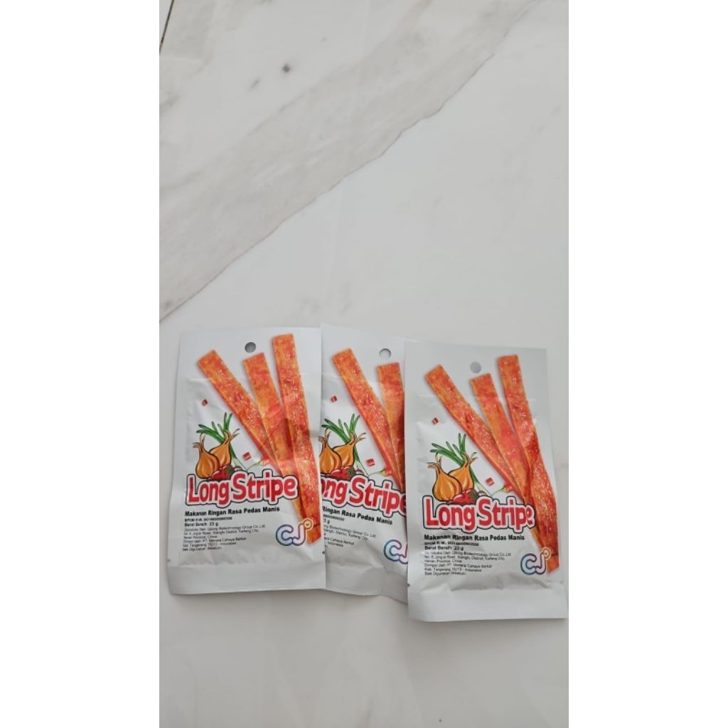 

Dendeng Super Long Stripe Pedas Manis isi 30 pcs