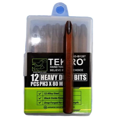 Mata Obeng Ketok PH3 x 80 TEKIRO / Mata Obeng Tumbuk Plus PH3 Tumpul / MATA OBENG KETOK PH3 TEKIRO