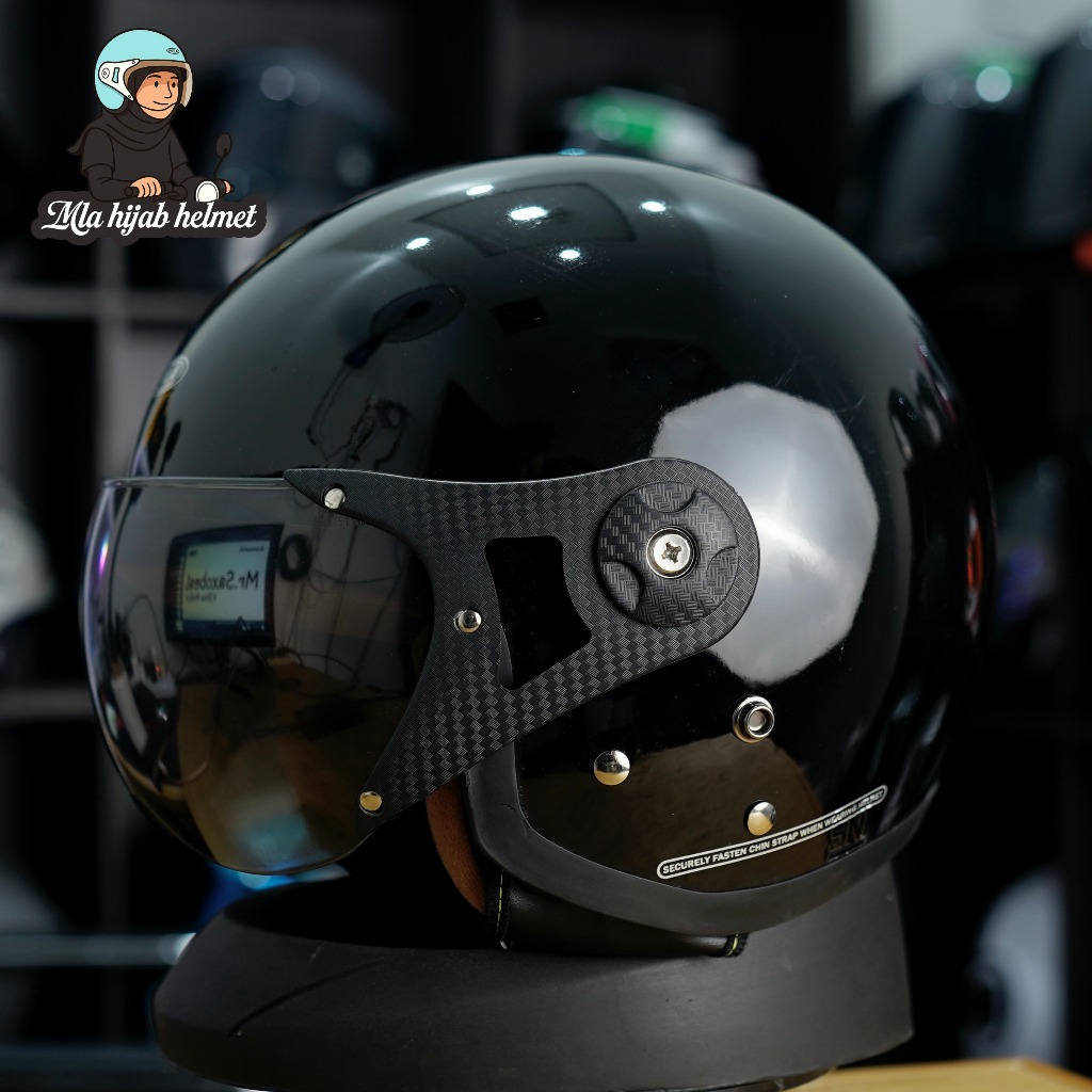 Helm Bogo VRL Hijab Retro hijab Dewasa Full Leher Wanita Motor Sni Helm Retro hijab VRL SNI COD