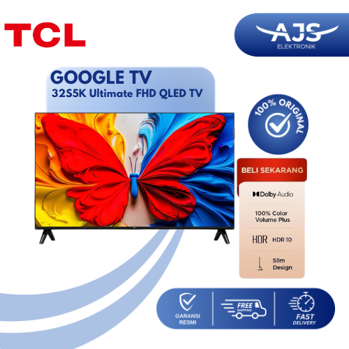 TCL 32S5K QLED TV 32 Inch TCL 32S5K Google tv LED tv 32 inch 32S5 FHD
