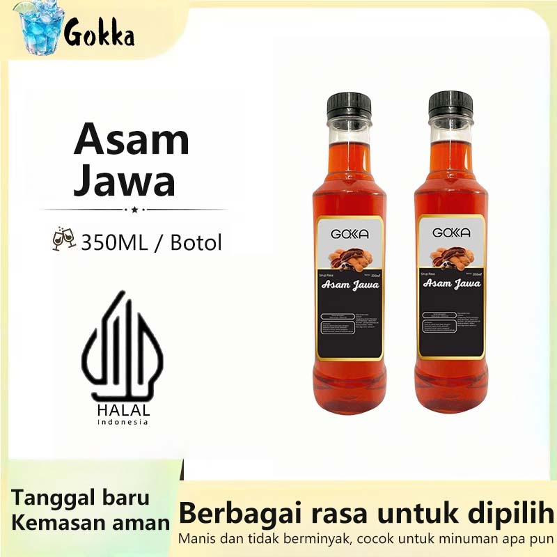 

GOKKA Sirup Minuman Rasa Asam Jawa 350ml Syrup / Sirup Asam Jawa Sertifikasi Halal