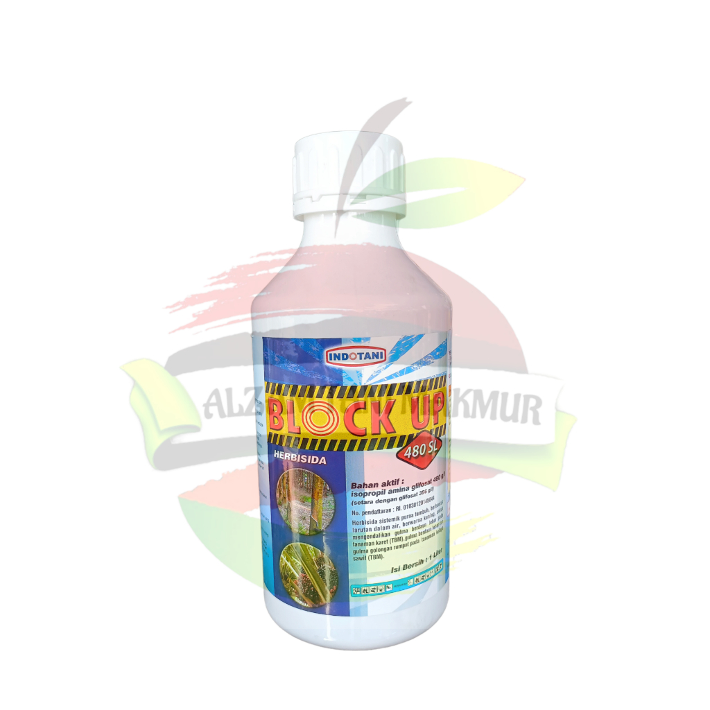 Herbisida BLOCK UP 480 SL isi 1liter Bahan Aktif GLIFOSAT 480g/liter
