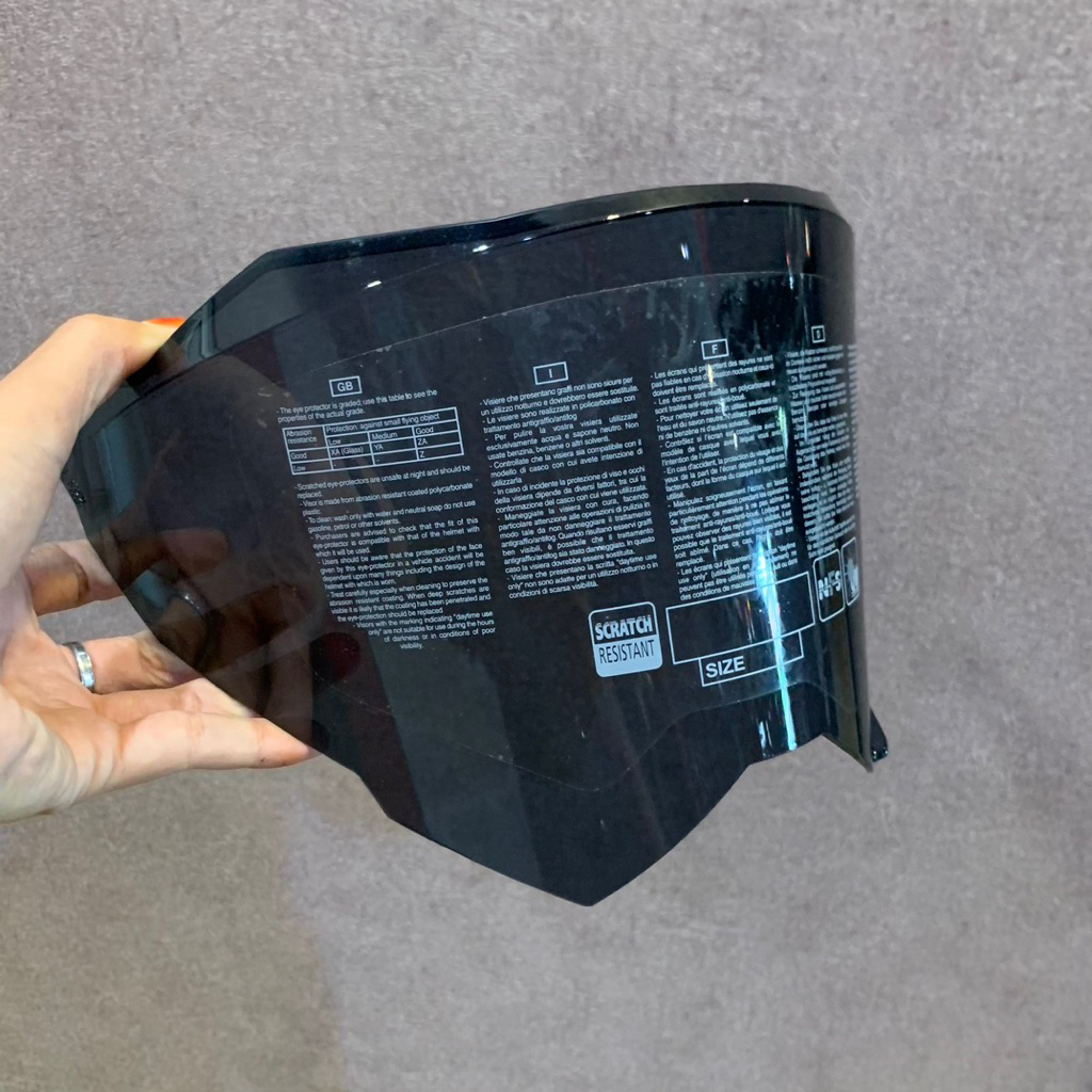 VISOR AGV AXDUAL 8 AX 9 AX9 SMOKE ORIGINAL