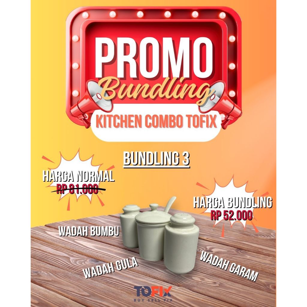 

READY STOCK | OAPJ | KITCHEN COMBO BUNDLING 3