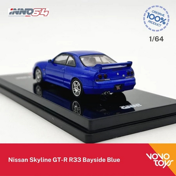 Inno 1/64 Nissan Skyline GT-R R33 Bayside Blue Inno64