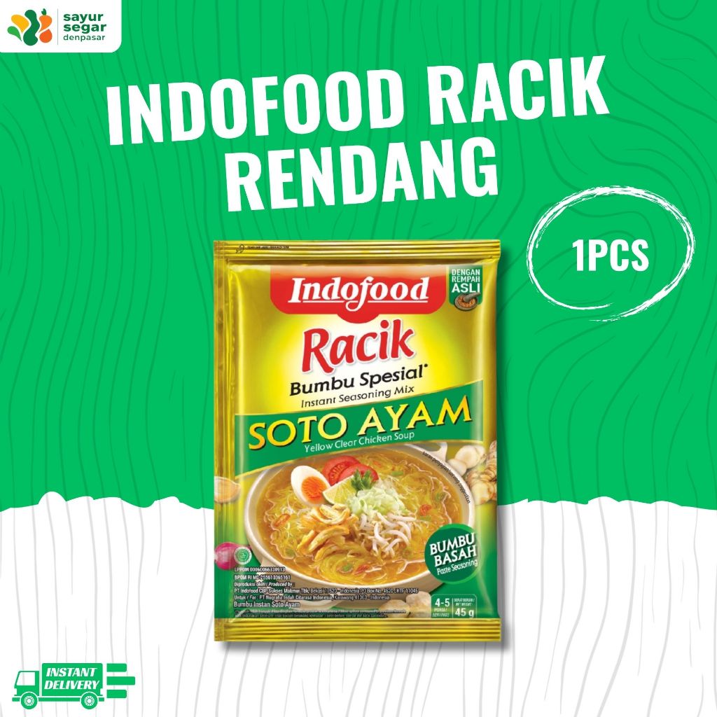 

Indofood Racik Soto Ayam 1 pcs - Sayur Segar Denpasar