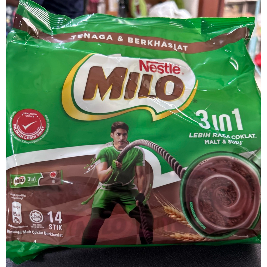 

Milo 3in1 Bubuk Coklat Malaysia 14Stick X 33gram
