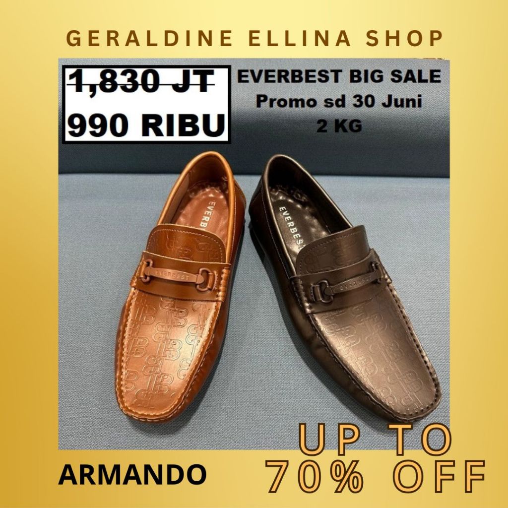 Sepatu loafers pria EVERBEST sale original seri ARMANDO