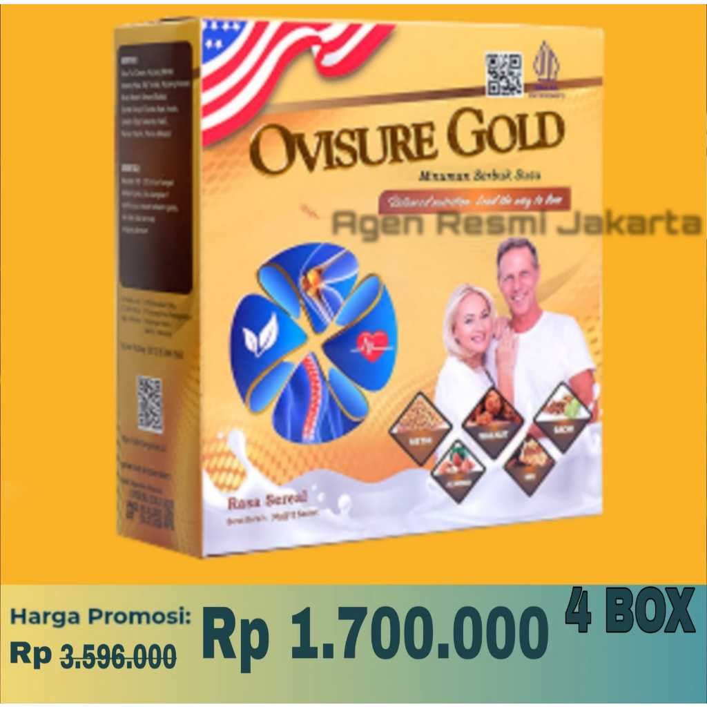 

OVISURE GOLD ASLI ORIGINAL MILK SUSU VITAMIN TULANG DAN SENDI NYERI OTOT KERAM KEBAS