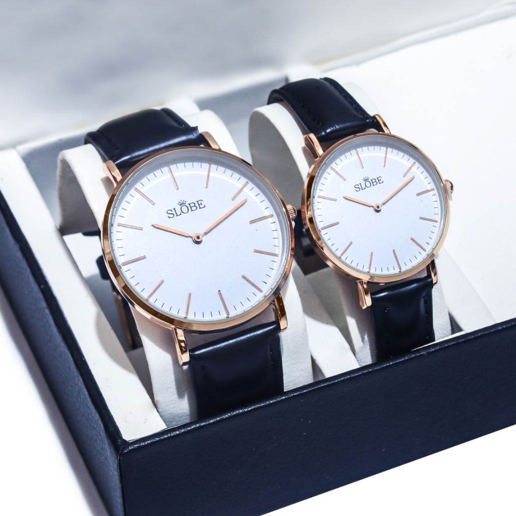 JANGAN LEWATKAN PROMO JAM TANGAN SLOBE S.1 (55) Couple Pria Wanita Tanggal Original Tahan Air Water 