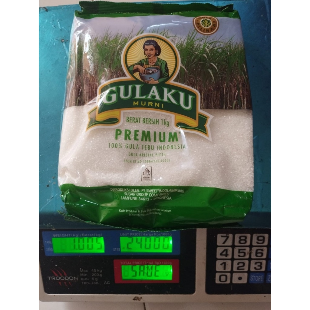 

Gulaku Hijau 1 KG Gula Pasir Putih Tebu Premium, PROMO TERBATAS