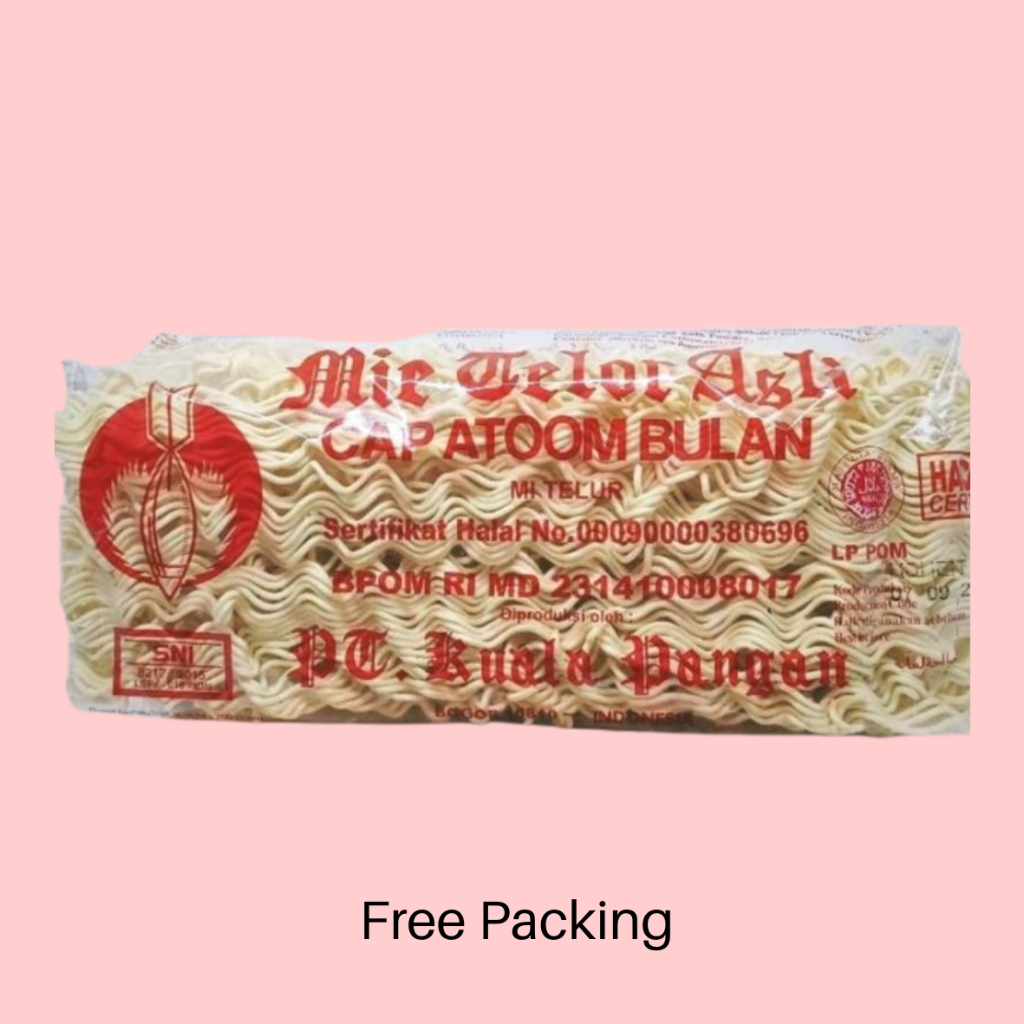 

Mie Telur Cap Atom bulan 200 Gram