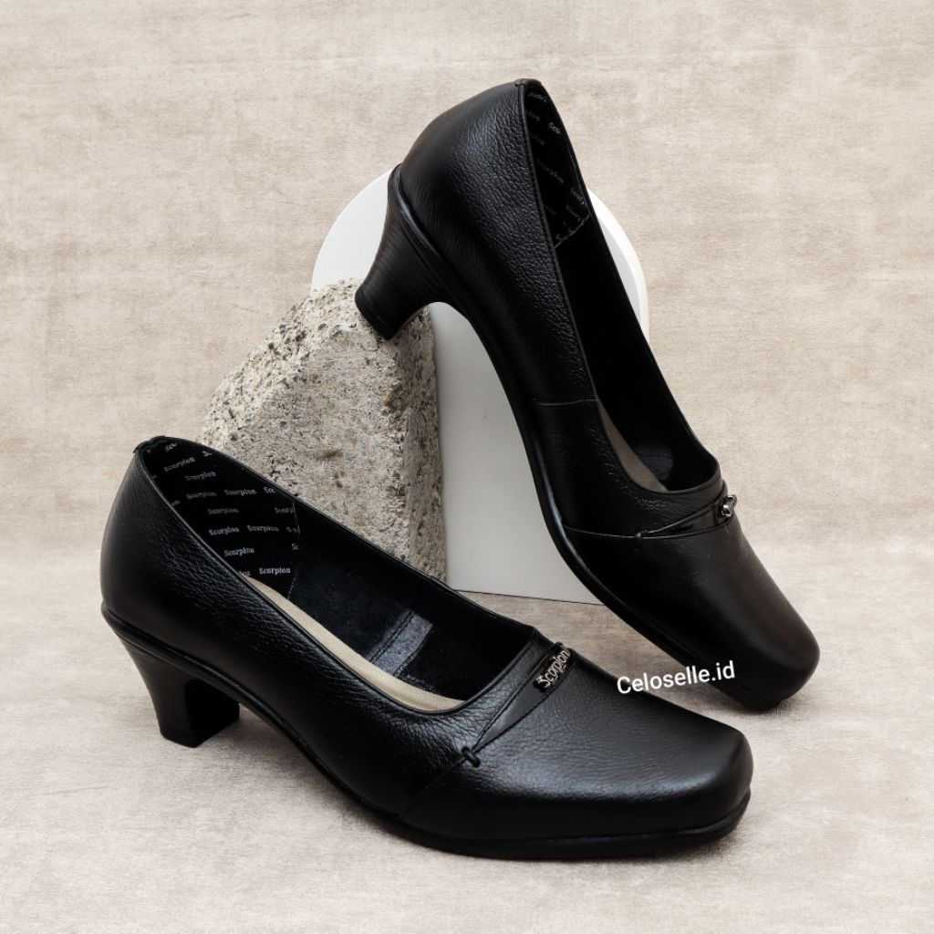 Original Scorpion 3488 Sepatu Kulit Formal/Casual Untuk Wanita
