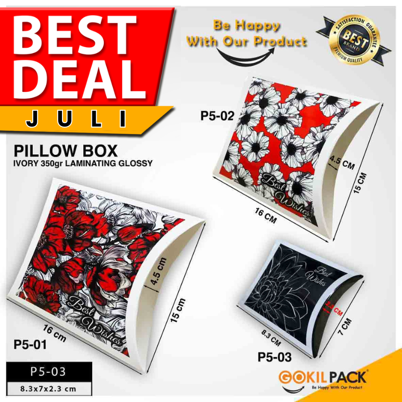 

Dus Packaging Kotak Pillow Aksesoris Murah Box Serbaguna P5