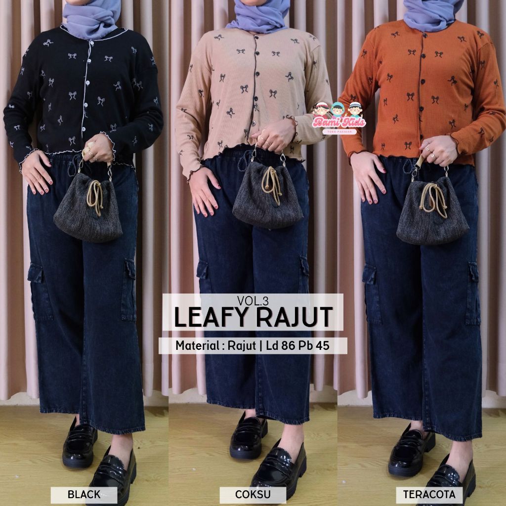 LEAFY VOL.3 RAJUT REMAJA PEREMPUAN BAHAN RAJUT PREMIUM ORI BAMI KIDS