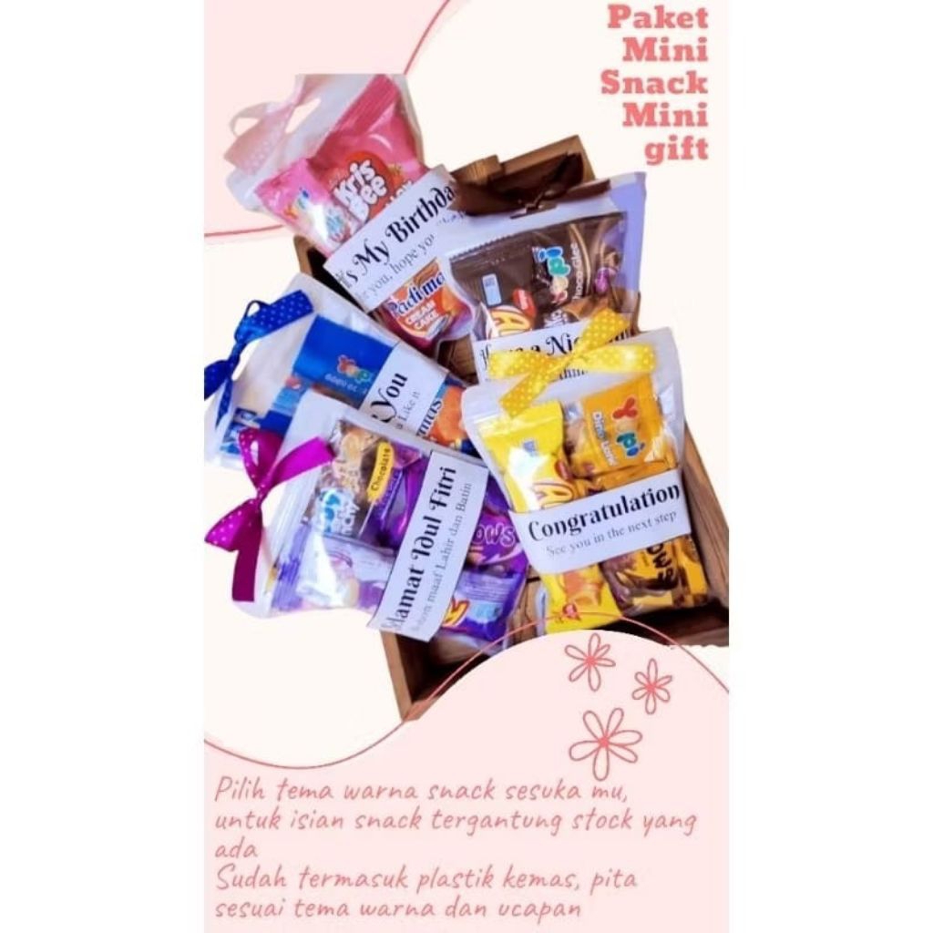 

MINI GIFT MINI SNACK ULANG TAHUN WISUDA GRADUATION KENAIKAN KELAS DLL