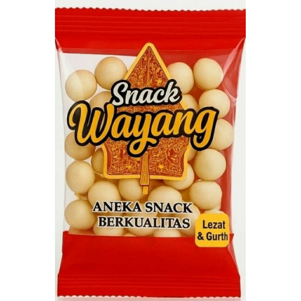 

Kacang Sukro Rencengan Snack Wayang – 8 Pack x 40gr | Camilan Renyah Gurih Murah Meriah