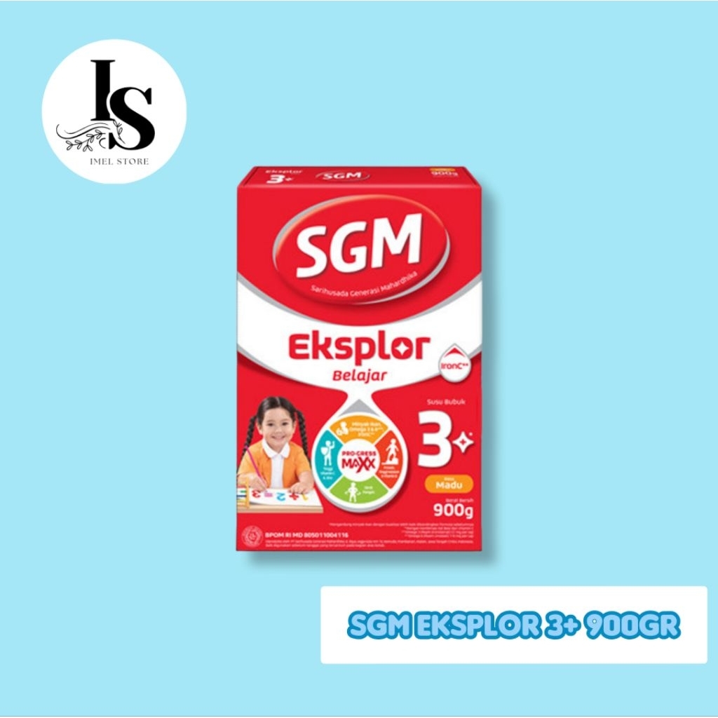

SGM Eksplor 3+ MADU, VANILLA, COKLAT 900gr SUSU BUBUK FORMULA PERTUMBUHAN ANAK