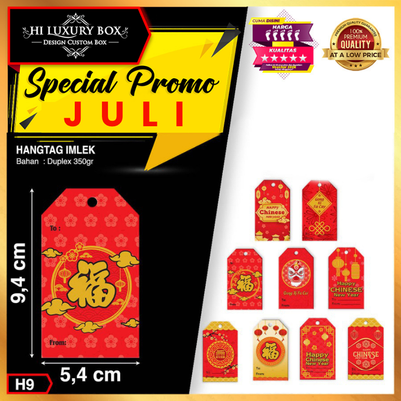 

Hang Tag | Label Baju | Hangtag Baju | Hangtag Imlek | Ivory | Murah | 9.4x5.4 H9