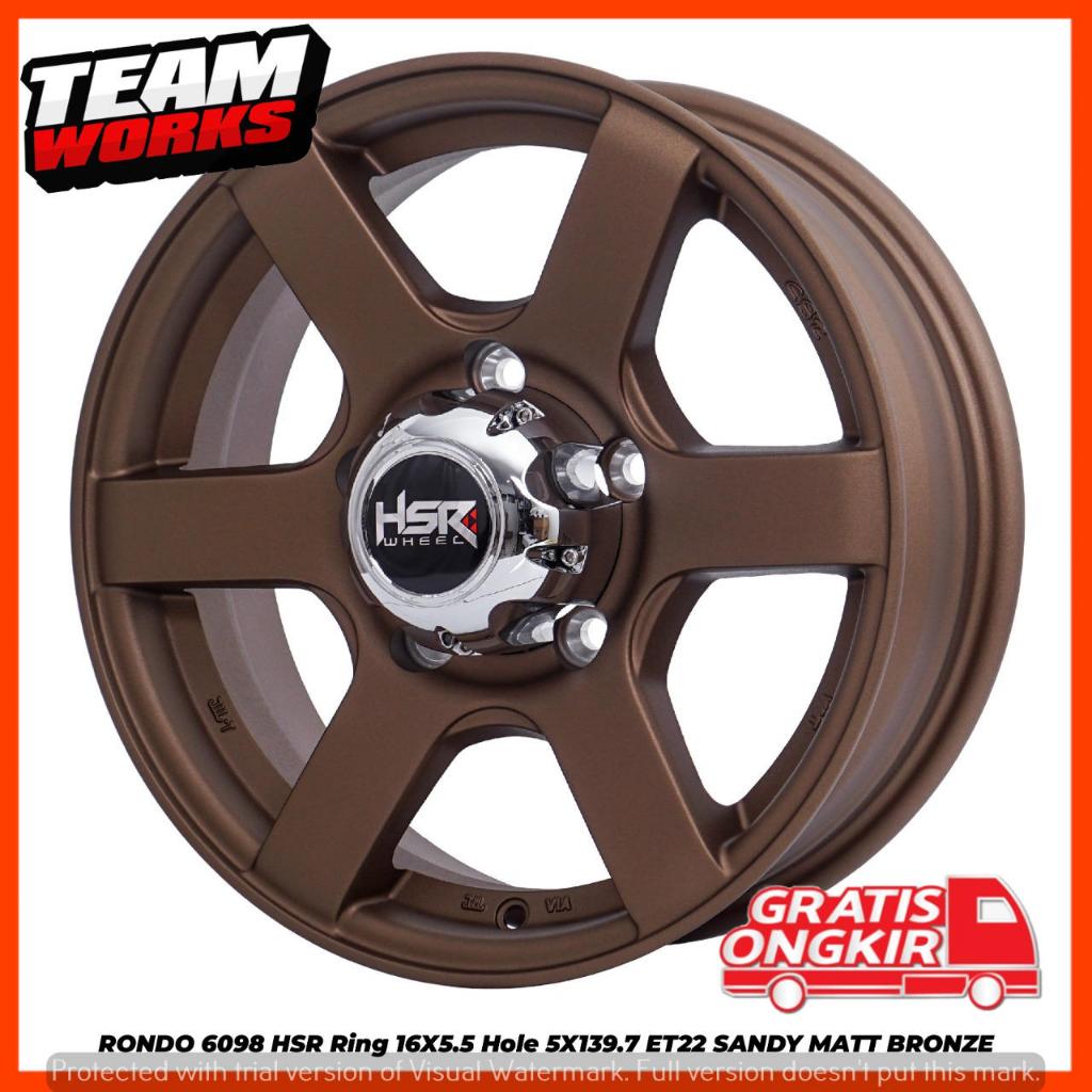 VELG MOBIL RACING R16 MODEL PALANG 6 MOBIL JIMNY XL7 KATANA SIDEKICK PCD 5X139,7 VELAK R16